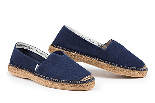 VISCATA Men's Barcelona Authentic & Original Spanish Made Espadrilles, with Padded Sole and Elastic Inseam for Extra Comfort and Fit
