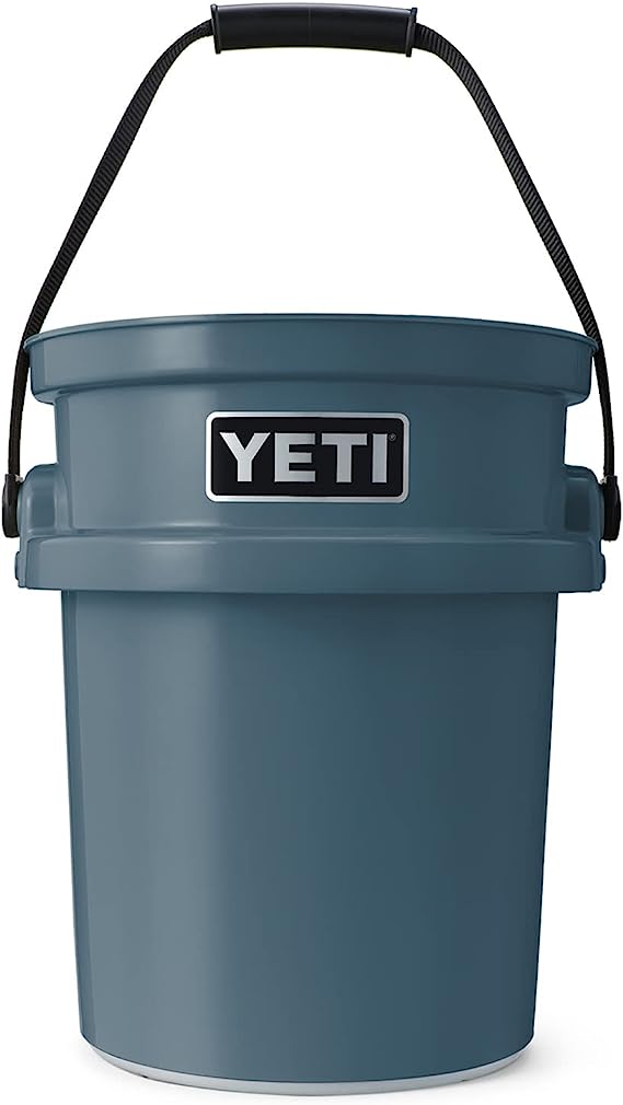 YETI Loadout 5-Gallon Bucket, Impact Resistant Fishing/Utility Bucket, Nordic Blue