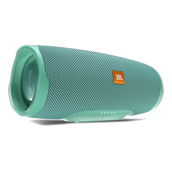 JBL Charge 4, Wireless Portable Bluetooth Speaker, JBL Signature Sound with Powerful Bass Radiator, 7500mAh Built-in Powerbank, JBL Connect , IPX7 Waterproof, AUX & Type C (Without Mic, Teal)