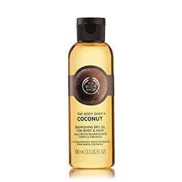 The Body Shop Coconut Nourishing Dry Oil for Body & Hair, 3.3 Fl. Oz.