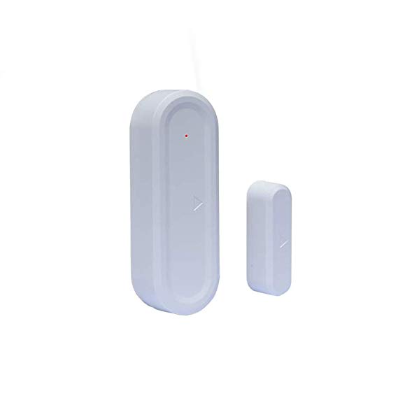 WiHoo Door Open Sensor for Security Sensors Alarm Doorbell - 1 Magnetic Door Alarm Sensor, 1 Receiver Battery Operated (Door Open Sensor)