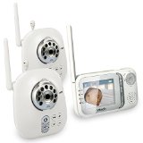 VTech VM321-2 Safe and Sound Video Baby Monitor with Night Vision and Two Cameras