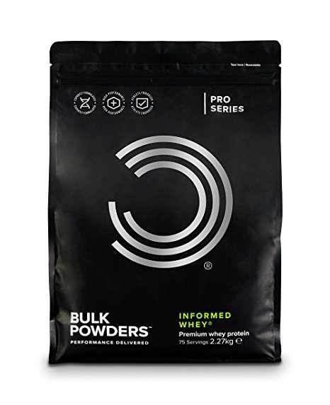 BULK POWDERS INFORMED WHEY Protein Isolate Powder, Informed Sport Pure Protein Shake with Added Digestive Enzymes, Vanilla Bean, 2.27 kg