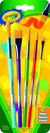 Crayola Arts & Craft Brushes, Assorted 1 ea