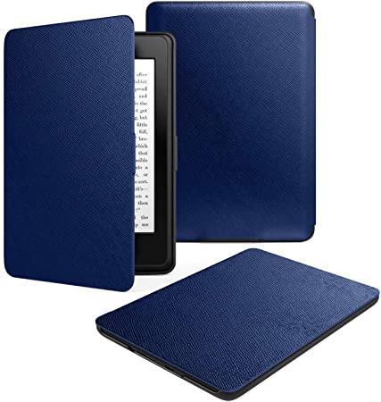 Dadanism Case Fits Kindle Paperwhite (10th Generation, 2018 Releases), Slim Lightweight Casing Protection Thin Shell Cover with Auto Wake/Sleep E-Reader Protector - Indigo