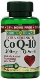 Natures Bounty Co Q-10 Extra Strength 200mg Bonus value Size 80 Softgels