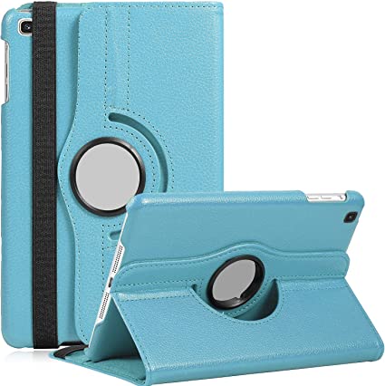 Rotating Case for Samsung Galaxy Tab A 8.0 2019 T290 T295, 360 Degree Rotating Stand Smart Case for 8.0 inch Galaxy Tab A 2019 Release Without S Pen Model SM-T290 (Wi-Fi) SM-T295 (LTE) (Sky Blue)