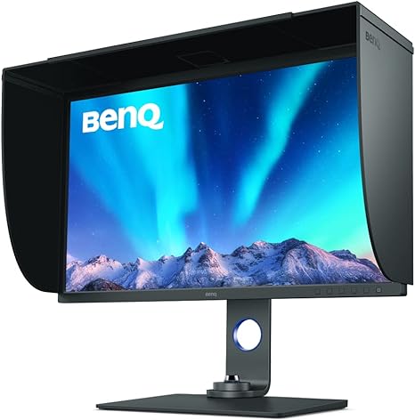 BenQ SW321C 32” 4KIPS Photo&Video Editing Monitor w/AQCOLOR tech 99% AdobeRGB,100% sRGB/Rec.709, 95% DCI-P3/Display P3,Hardware Calibration,Paper Color Sync,Uniformity tech,H DR, USB-C w/PD , Black