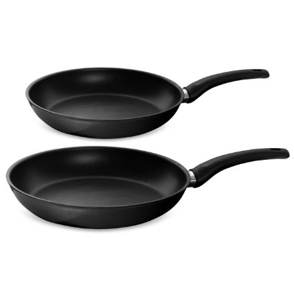 Heavy Duty 24cm28cm Hard Enamel Aluminium Frying Pans Swiss ILAG Ultimate Non-Stick Ceramic Coating Suitable All Hobs Except Induction 24cm and 28cm