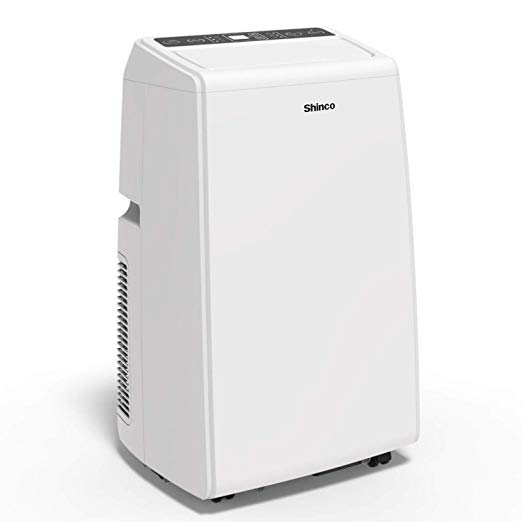 Shinco SPS5-08C 8,000 BTU Portable Air Conditioner Cool Fan Quiet Dehumidifier for Rooms Up to 200 Sq.Ft. LED Display, WiFi Remote Control with Smartphone App, White