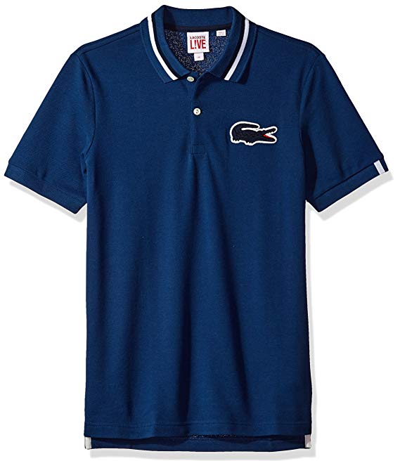 Lacoste Men's LVe Short Sleeve Big Croc Polo-Regular Fit