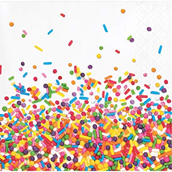 Confetti Sprinkles Beverage Napkins, 48 ct