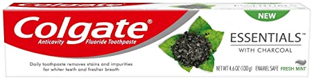Colgate Essentials with Charcoal Toothpaste "6 oz - Best Value"