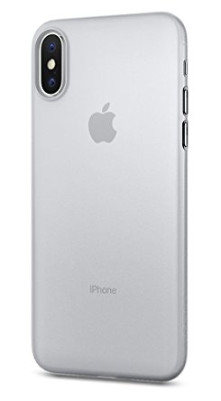 Spigen Air Skin iPhone X Case with Semi-transparent Lightweight Material for Apple iPhone X (2017) - Soft Clear