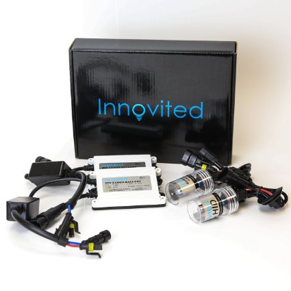 Innovited AC 55W HID Xenon Conversion Kit With Slim ballast - H7 - 5000K - 2 Bulbs and 2 Ballasts
