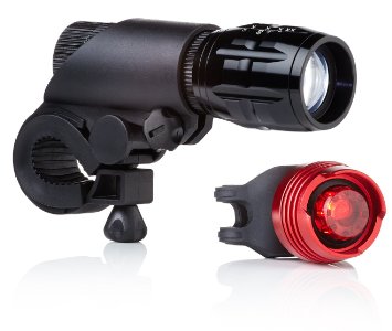 Bike Lights LED by Camden Gear VIVID XIII Light 200 Lumens Bright Easy to Fit LED Bicycle Lights Front and Back