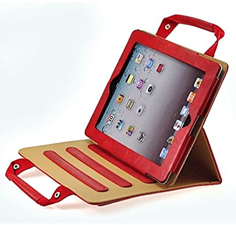 ProElite Smart Professional Bag Cover case for Apple iPad Air 2 / iPad 6 (Red) (Sleep/Wake)