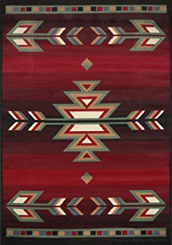 Home Dynamix 7053-450 Sagrada Southwest Area Rug , 7'8" x 10'7" inch , Black/Red/Ivory