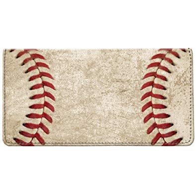 Snaptotes Baseball Stitches Design Checkbook Cover