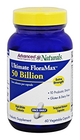 Advanced Naturals Ultimate Floramax 50 Billion Supplement, 60 Count