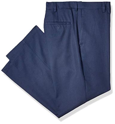 Haggar Men's Cool 18 Pro Classic Fit Flat Front Expandable Waist Pant
