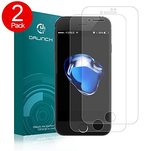 iPhone 7 Screen Protector[2 Pack], Dalinch [Scratch Proof][High definition][Easy to install][Not Glass][ TPU Film] Full Coverage Screen Protector for Apple iPhone 7 only