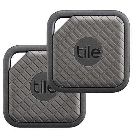 Tile Sport - Key Finder. Phone Finder. Anything Finder (Graphite) - 2-pack