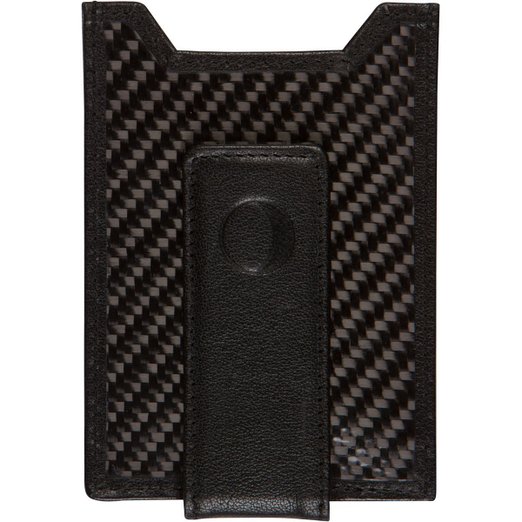 Best Money Clip and Front Pocket Wallet for Men - Carbon Fiber & Leather with Credit Card Holder & ID Case - RFID Blocking