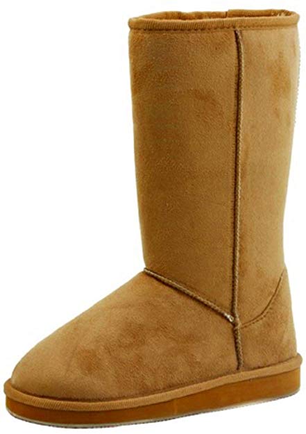 Shoes 18 Womens Boots Mid Calf 12" Australian Classic Tall Faux Sheepskin Fur