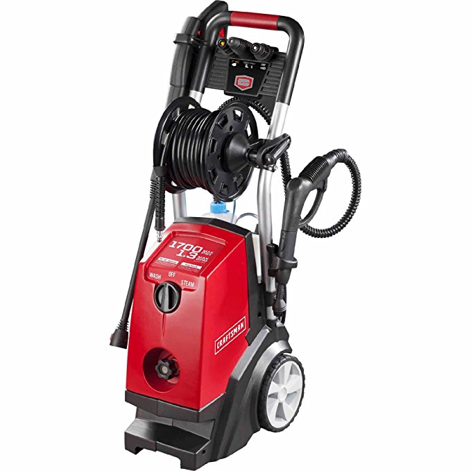 Craftsman 1700 PSI, 1.3 GPM Electric Pressure Washer w/ Steam Cleaner 50 States