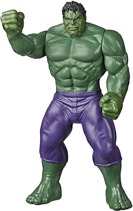 Marvel Hulk Toy 9.5-inch Scale Collectible Super Hero Action Figure, Toys for Kids Ages 4 and Up