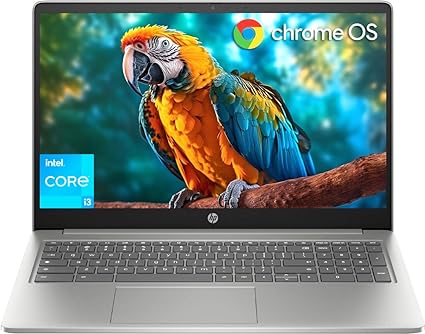 hp 2023 Newest Chromebook Laptop for Student & Business, 15.6" FHD IPS Display, 8GB LPDDR5 RAM, 128GB UFS, 8-Core Intel i3 N305, Intel UHD Graphics, Fast Charge, Long Battery Life, WiFi, Chrome OS