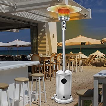 Outdoor Stainless Steel Propane Heater - with Overheat Protection for Patio (PPH-STS)