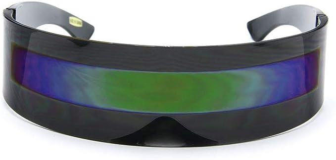 In Touch With Style Futuristic Shield Sunglasses Monoblock Cyclops 100% UV400