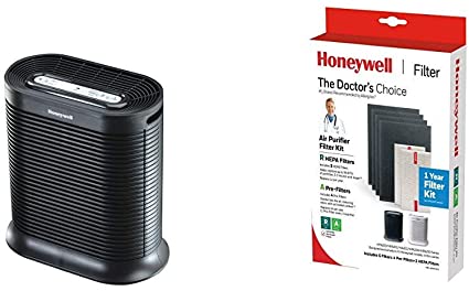 Honeywell Air Purifier, HPA200, Black True HEPA Filter Value Combo Pack for HPA200 Series Air Purifiers