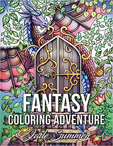 Fantasy Coloring Adventure: A Magical World of Fantasy Creatures, Enchanted Animals, and Whimsical Scenes