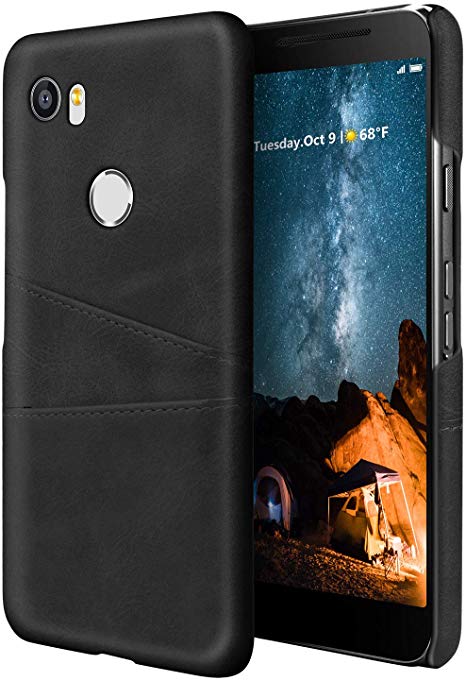 Google Pixel 2XL Wallet Case, Abitku Slim PU Leather Back Case Cover Credit Card Holder for Google Pixel 2XL 6.0 Inch (2018), Black
