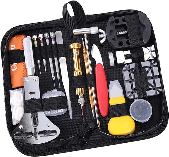 Watch Repair Kit, Ohuhu 192 PCS Watch Battery Replacement Tool Kit, Watch Link Removal Tool, Watch Back Remover Tool, Watch Tool Kit, Professional Watch Repair Tools with Carrying Bag, User Manual