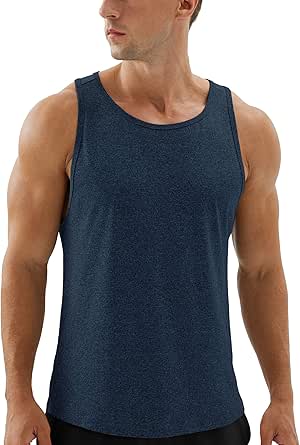 icyzone Men's Racerback Athletic Muscle Tank Tops for Gym Workout Running Exercise