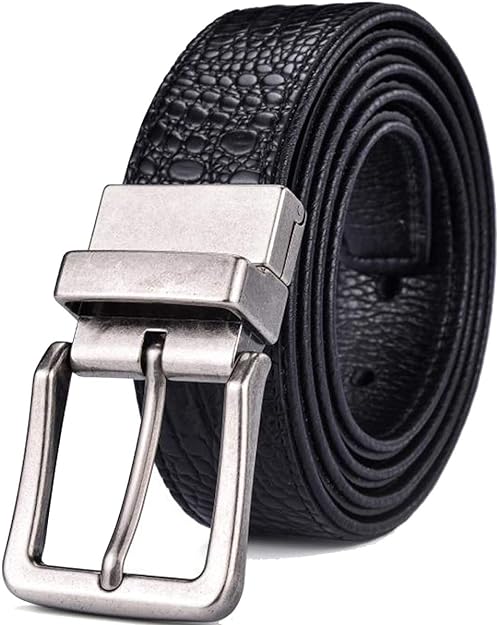 Men Belt Genuine Leather with Anti-scratch Buckle Casual Strap