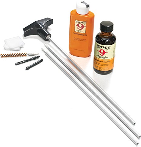 Hoppe's No. 9 Cleaning Kit with Aluminum Rod, Universal .22-.225 Caliber Rifle/Pistol