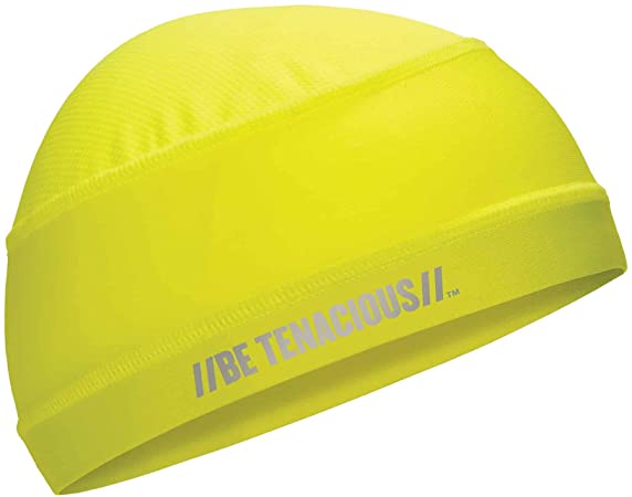 Ergodyne Chill Its 6632 Cooling Skull Cap, Sweat Wicking Helmet Liner, UPF 50 Sun Protection, Lime