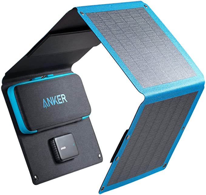 Solar Charger, Anker 24W 3-Port USB Portable Solar Charger with Foldable CIGS Panel for Camping, PowerPort Solar for iPhone 12/SE/11/XS Max/XR/X/8, iPad, Samsung Galaxy S20/S10/S9/S8, and More