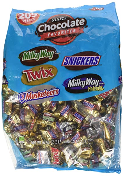 Mars Choc Favorites Mini Chocolate Candies (Net Wt 62.60 Oz),, ()