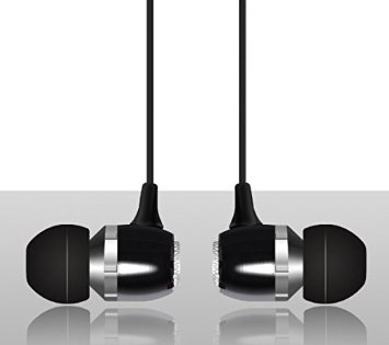 Qvoit Ergonomic Noise Isolating Earbuds with Smart Built-in In-line Mic - Bass Enhanced  Bass Boosted and Stereo Surround Sound Audio Earphones