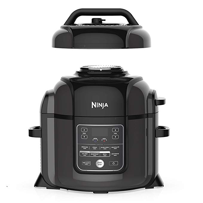 Ninja OP401 Foodi Deluxe TenderCrisp Pressure Multi Cooker 8 quart Black/Gray