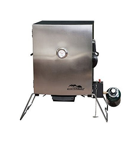 Masterbuilt Compact Outdoor Camping Tailgating Portable Propane BBQ Smoker Grill