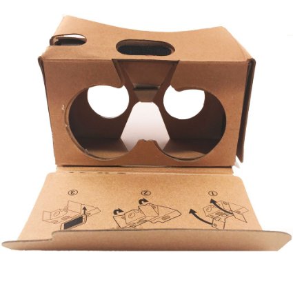Google Cardboard Virtual Reality Glasses by LookerMax® - Perfect 3D VR Headset