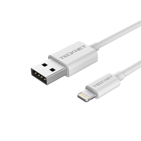 Lightning Cable [Apple MFi Certified], TeckNet 1.0M Apple Lightning to USB Cable For Apple iPhone 6S /6S plus/6/SE/5s/5c/5,iPad,iPad Air /Air 2, iPad mini1/mini2/mini3/mini4,iPad Pro,and iPod Nano 7th Generation