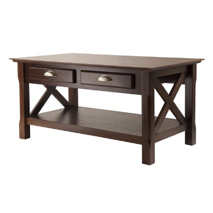 Winsome Wood Xola Coffee Table, Cappuccino Finish